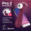 Satisfyer Pro 2 wine red Generation 3 succionador con aplicación blueetoth